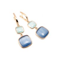 Boucles d'oreilles Madì Femme laguna in Argent Quarzo idrotermale PEND. QUADRI AZZ AG R DOPPIO